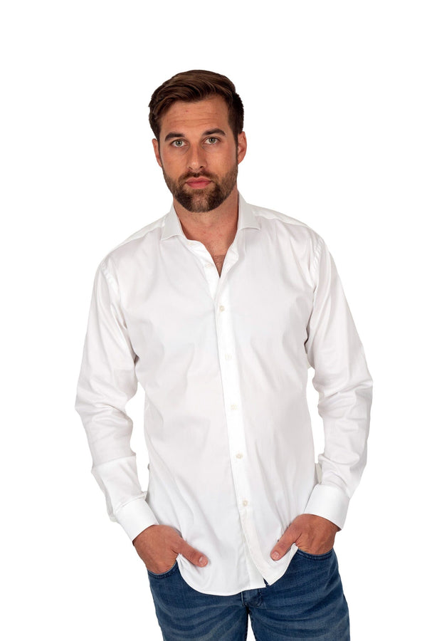 White Stretch Dress Shirt